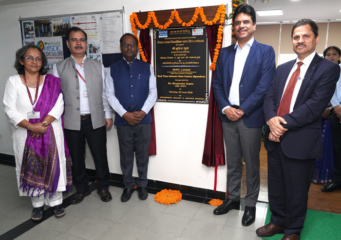 NHPC CMD inaugurates SPANDAN – Real Time Seismic Data Center